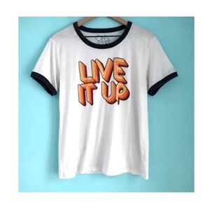 **Rare! Chaser "Live it Up" Ringer Tee -size Small